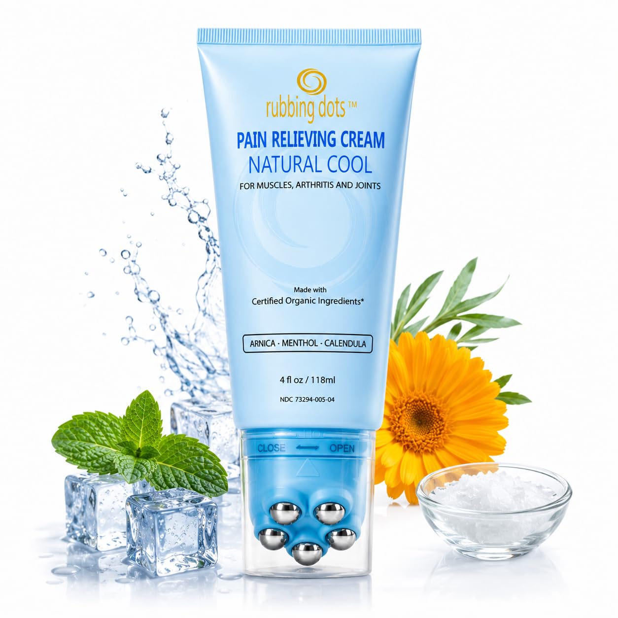 Amazon.com: Muscle Pain Relief Cream - RUBBING DOTS 4oz Topical